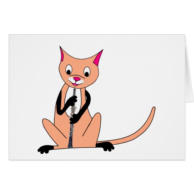 Oboeを遊んでいる猫 (正面横)