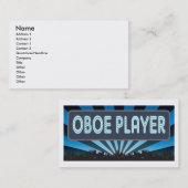 Oboeプレーヤーの玄関ひさし 名刺 (正面/裏面)