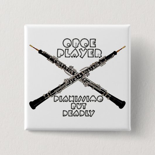 Oboeプレーヤー 缶バッジ (正面)