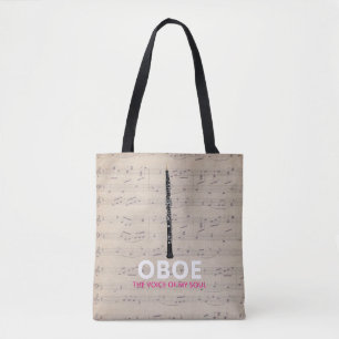 oboe引用文oboistミュージックノート トートバッグ