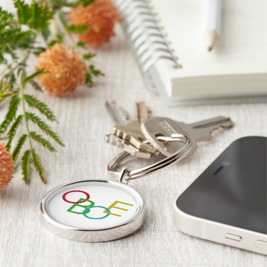 OBOE文字 キーホルダー (側面)