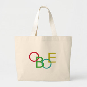 OBOE文字 ラージトートバッグ