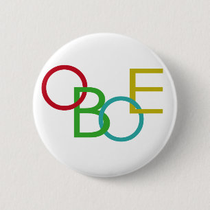 OBOE文字 缶バッジ
