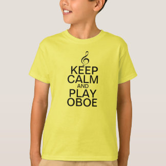 Oboe穏やか、演劇保って下さい Tシャツ