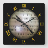 Oboe ~ Background "ミュージカル惑星" * ~ スクエア壁時計 (正面)