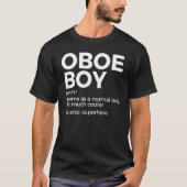 Oboe Boy定義Oboe Player 1 Tシャツ (正面)
