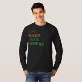 Oboe Chapes:, 食べSleep, Oboe Repeat Tee おもしろい for Tシャツ (正面フル)