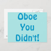 Oboe You Don't Postagrue ポストカード (正面/裏面)