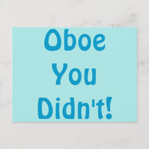 Oboe You Don't Postagrue ポストカード