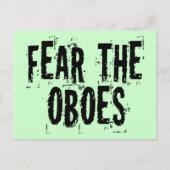 Oboesポストカードを恐れる ポストカード (正面)
