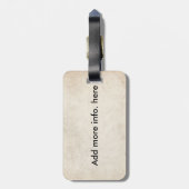 Oboistsのクラリネット奏者のためのパーソナライズなギフト ラゲッジタグ (裏面縦)