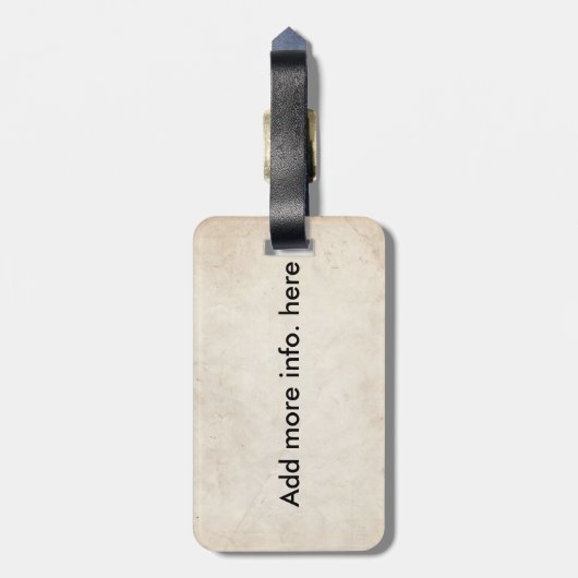 Oboistsのクラリネット奏者のためのパーソナライズなギフト ラゲッジタグ (裏面縦)