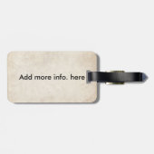 Oboistsのクラリネット奏者のためのパーソナライズなギフト ラゲッジタグ (裏面横)