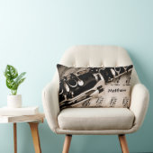 Oboistsのクラリネット奏者のためのパーソナライズなギフト ランバークッション (椅子)