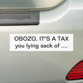 obozo バンパーステッカー (車上)