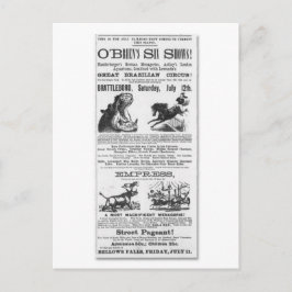 O'Brianの6つのショーのサーカス広告 ポストカード