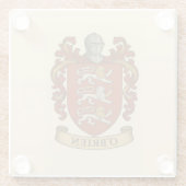 O'Brien Coat of Arms Glass Coaster ガラスコースター (裏面)