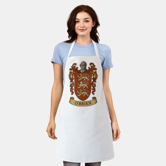 O'Brien Family Crest Apron エプロン (着用した状態)