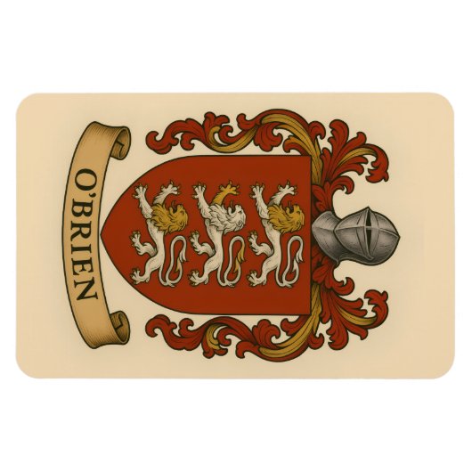 O'Brien Family Crest Magnet マグネット (横)