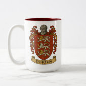 O'Brien Family Crest Mug ツートーンマグカップ (左)