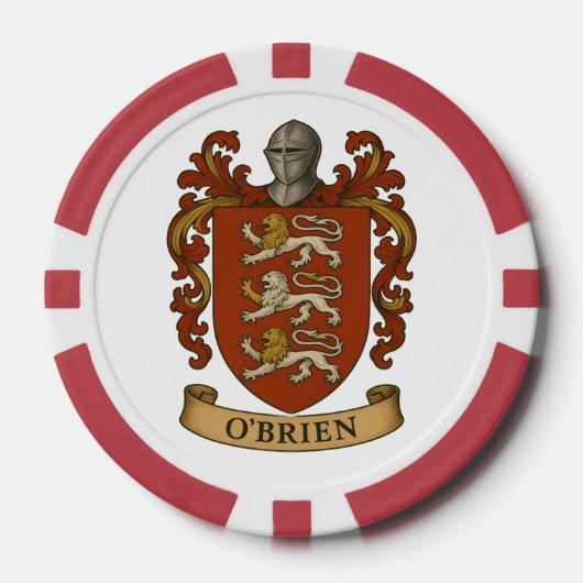 O'Brien Family Crest Poker chips ポーカーチップ (正面)