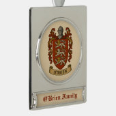 O'Brien Family Crest Silver Plated Ornament シルバープレートバナーオーナメント (右)