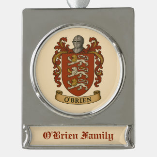 O'Brien Family Crest Silver Plated Ornament シルバープレートバナーオーナメント