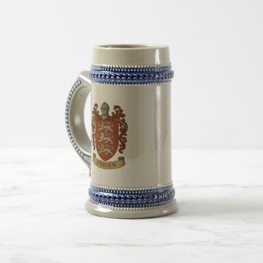 O'Brien Family Crest Stein Mug ビールジョッキ (正面左)