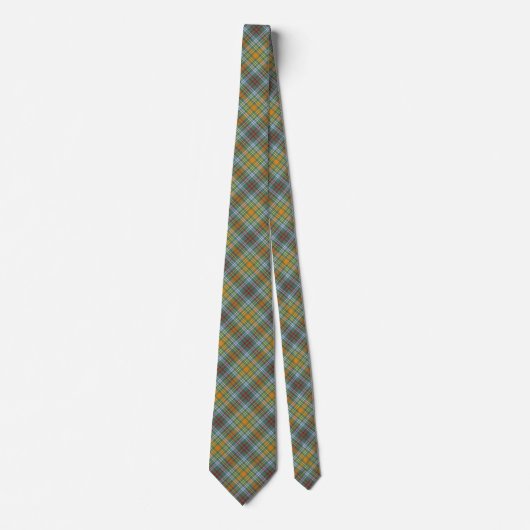O'Brien Tartan Colorful Plaid ネクタイ (正面)