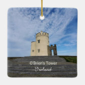 O'Brien's Tower Ireland Souvenir Ornament セラミックオーナメント (裏面)