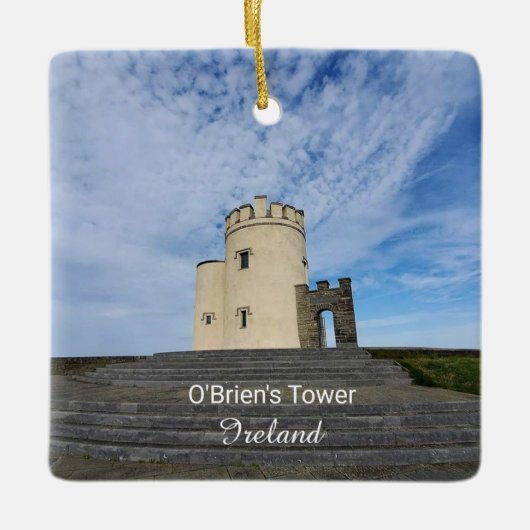 O'Brien's Tower Ireland Souvenir Ornament セラミックオーナメント (正面)
