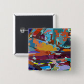 'obsecurity theory':2インチ正方形ボタン 缶バッジ (正面&裏面)