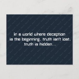 Observable Direction Deception and Truth Quote シーズンポストカード