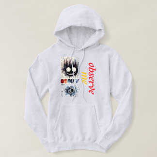 Observe Me引用文フード付きスウェットシャツ&Sweatshirt パーカ