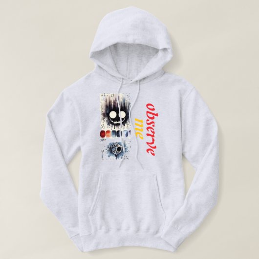 Observe Me引用文フード付きスウェットシャツ&Sweatshirt パーカ (デザイン正面)