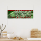 "Obsession Suppression" 36"x12" (90cm x 30cm) ポスター (キッチン)