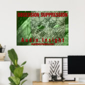 "Obsession Suppression" 36"x24" (90cm x 60cm) ポスター (ホームオフィス)
