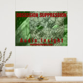 "Obsession Suppression" 36"x24" (90cm x 60cm) ポスター (キッチン)