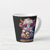 Obsessive Coffee Disorder カフェラテマグ (右アングル)