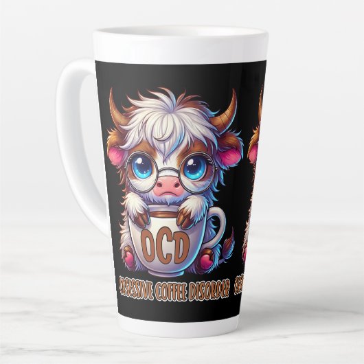 Obsessive Coffee Disorder  カフェラテマグ (左アングル)