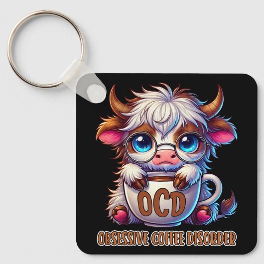 Obsessive Coffee Disorder  キーホルダー (正面)