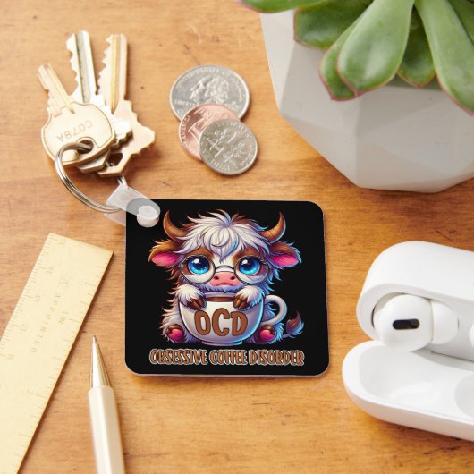 Obsessive Coffee Disorder  キーホルダー (デスク)