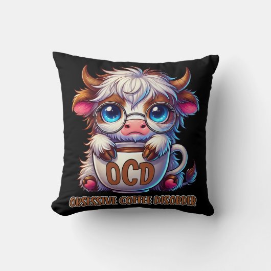 Obsessive Coffee Disorder  クッション (正面)