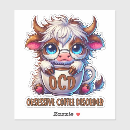 Obsessive Coffee Disorder シール (シート)