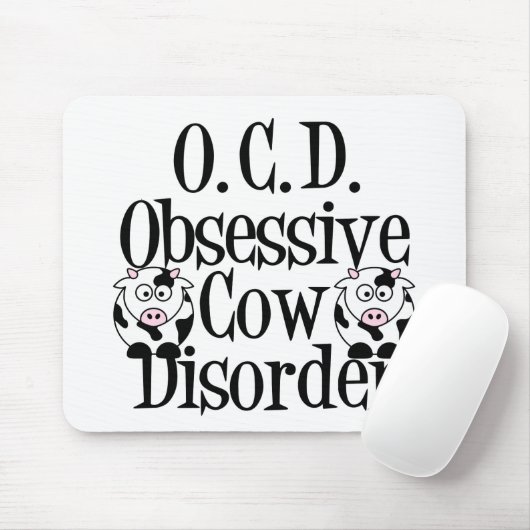 Obsessive Cow Disorder マウスパッド (マウス)