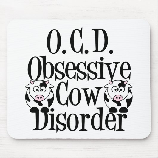 Obsessive Cow Disorder マウスパッド (正面)