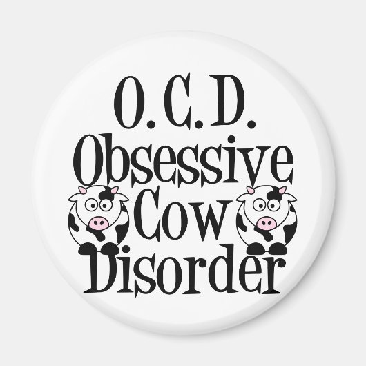 Obsessive Cow Disorder マグネット (正面)