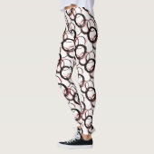 Obsidian Veil Leggings – Monochrome Circles レギンス (左)