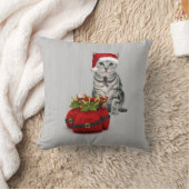 OBSOLETE Cat and Mouse Crismasモノグラム クッション (ブランケット)