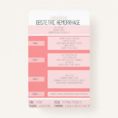 Obstetric Hemorrhage Reference Nurse Badge バッジ (裏面)